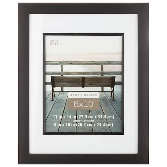 Home Black Studio Frame with Mat by Studio Décor®